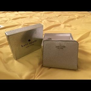 Kate Spade Silver Shimmery Wallet